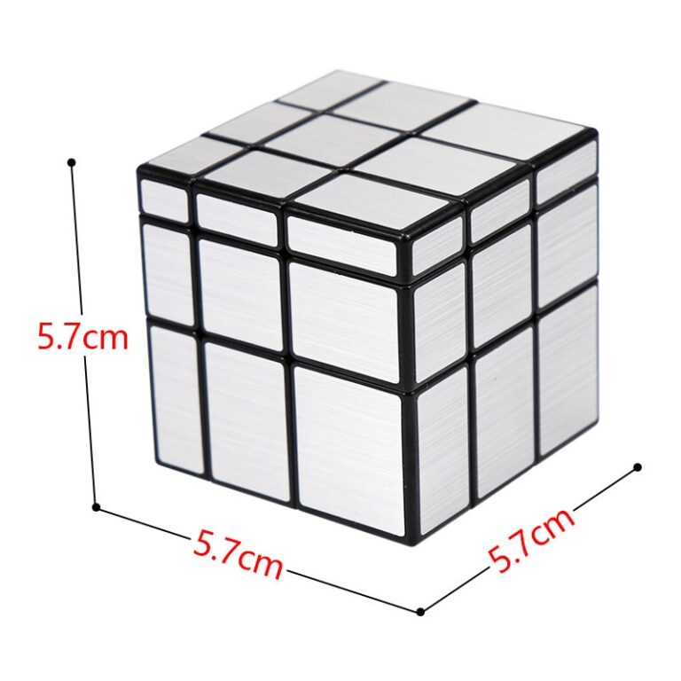 Rubik's cube argenté 6
